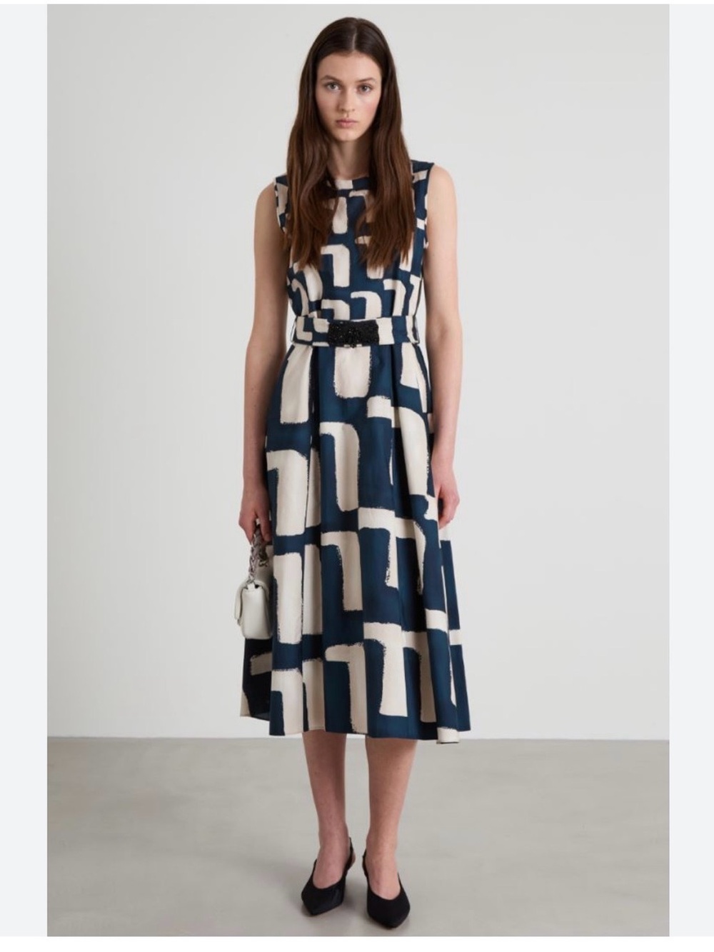 Max Mara-'S Max Mara printed cotton poplin midi dress 6